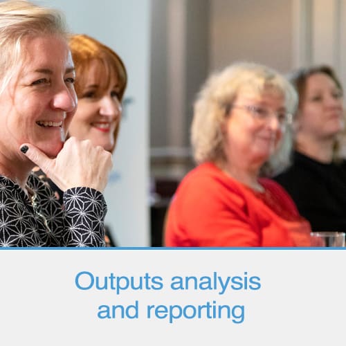 Outputs analysis and reporting - at We Are Stand